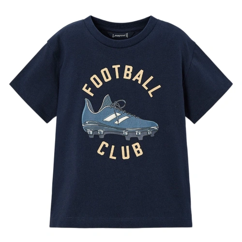 MAYORAL chlapecké tričko KR Football Club tm. modrá
