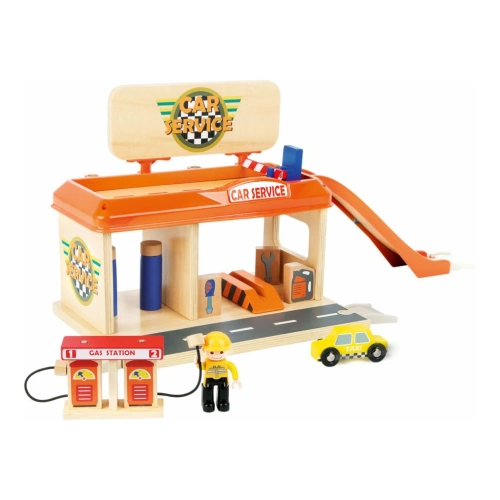 SMALL FOOT autoservis a čerpací stanice s příslušenstvím