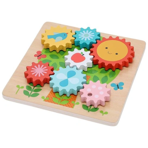 PETIT COLLAGE Puzzle ozubená kolečka stromeček