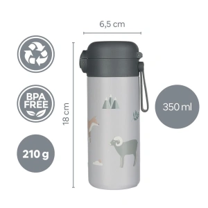 ZOPA termoska na tekutiny s brčkem a silikonovým držákem 350 ml (4)