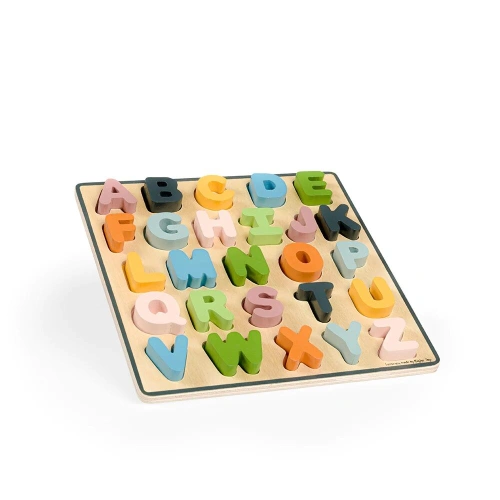 BIGJIGS TOYS dřevěné puzzle velká písmena ABC