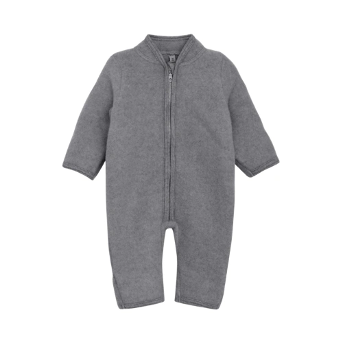 HUTTELIHUT dětský overal vlněné rouno Medium Grey Melange
