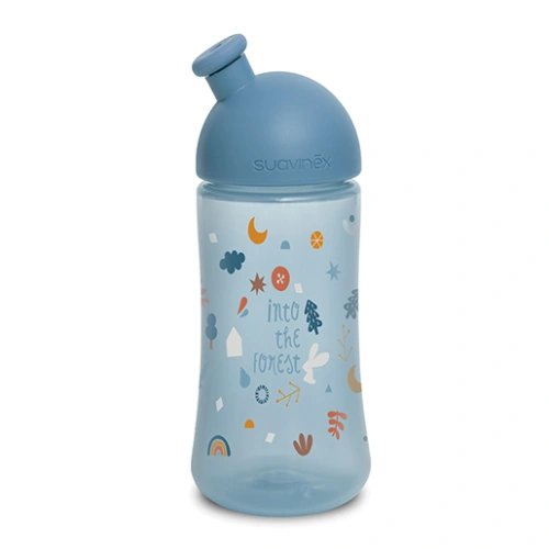 SUAVINEX třetí láhev se sportovním pítkem FOREST 270 ml - modrá