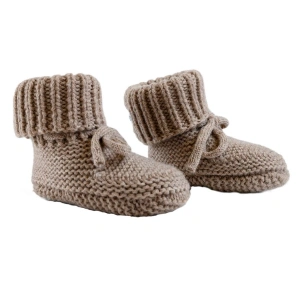 LODGER capáčky Slipper Merino Wool Buffalo vel. 0-6 měsíců