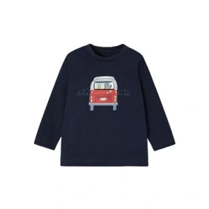 MAYORAL chlapecké tričko DR autobus se zvířátky, tmavě modré - 80 cm