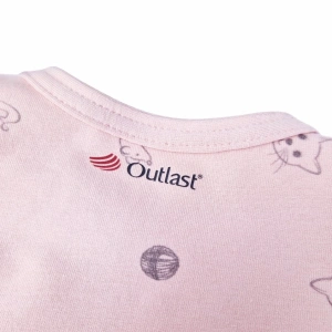 LITTLE ANGEL body tričko smyk TISK DR Outlast® sv. starorůžová koťátka (3)