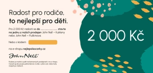 JOHN NELL poukázka v hodnotě 2 000 Kč