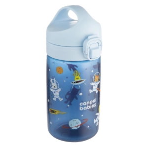 CANPOL BABIES láhev pro děti Junior vesmír 400 ml modrá