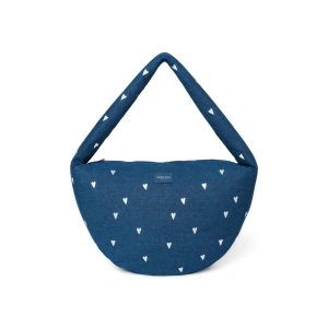 STUDIO NOOS kabelka Denim Cross Body bag Dark Blue White Hearts