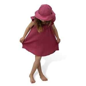 ESITO mušelínové šaty Ruby red (1)