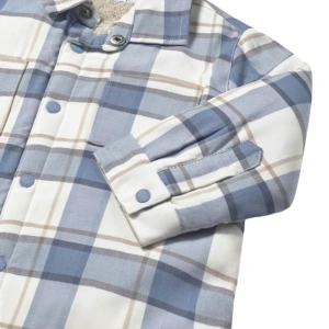 MAYORAL chlapecká košile na triko DR Overshirt kostka modrá (2)