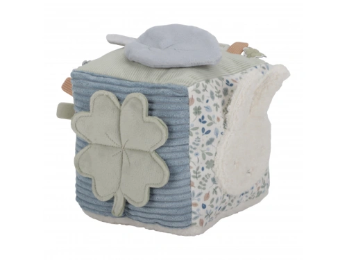 LITTLE DUTCH kostka textilní s aktivitami králíček Miffy Lucky Leaves