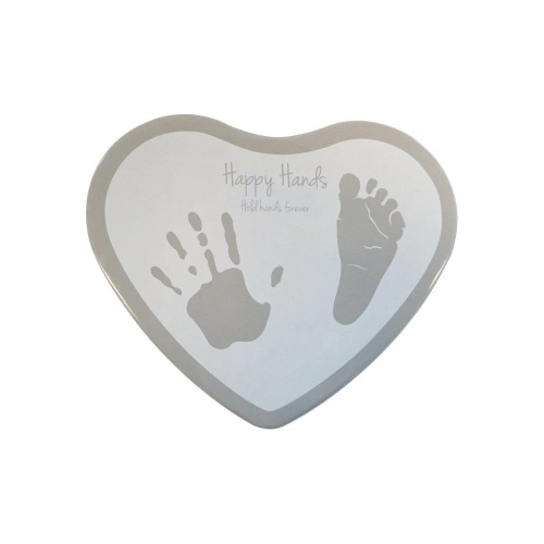 HAPPY HANDS dárková sada 2D Heart Silver/White