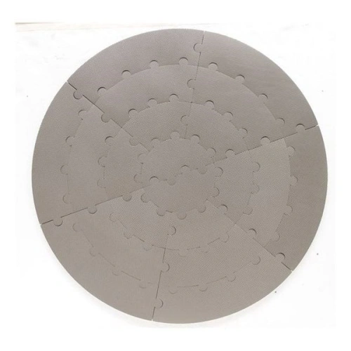 BABY DAN Kulatá hrací podložka puzzle/dráha Grey 110 cm