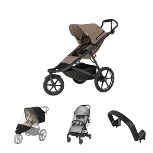 THULE Urban Glide 3 Tinted Taupe + madlo + ZOPA pláštěnka na tříkolku + ZOPA moskytiéra univerzální Black THULE Urban Glide 3 Tinted Taupe + madlo + ZOPA pláštěnka na tříkolku + ZOPA moskytiéra univerzální Black