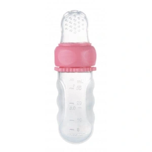 CANPOL BABIES Silikonová krmící síťka s nádobou růžová (1)