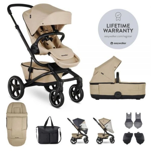 EASYWALKER Set XXL kombinovaný kočárek Jimmey s příslušenstvím - Sand Taupe