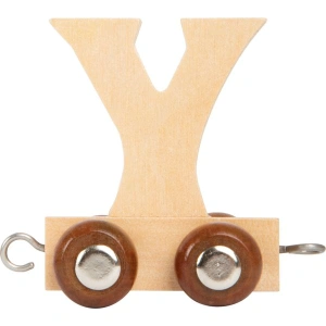 SMALL FOOT Dřevěný vláček vláčkodráhy abeceda písmeno Y