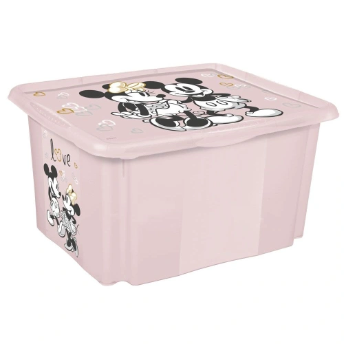KEEEPER Úložný box s víkem "Minnie", Růžová