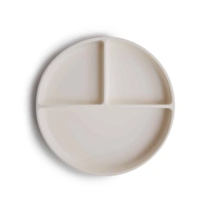 MUSHIE Classic silikonový dělený talíř s přísavkou (6)
