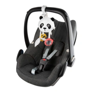 CANPOL BABIES Senzorická závěsná cestovní hračka Panda s klipem BabiesBoo (1)