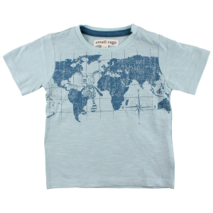 SMALL RAGS chlapecké tričko KR planeta tyrkysová - 92 cm
