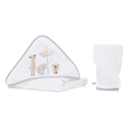 Fillikid osuška s kapucí + žínka safari white