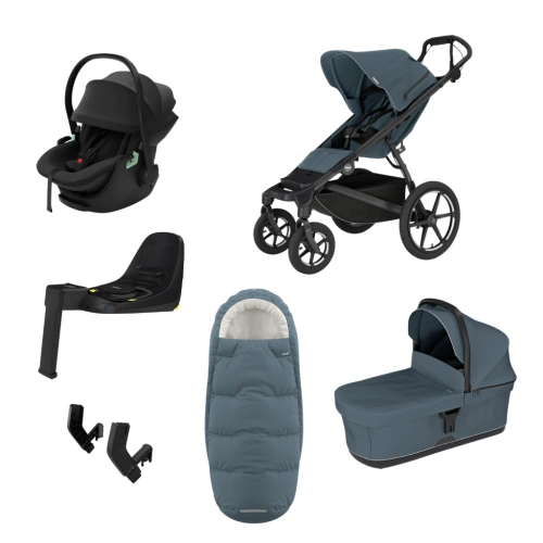 THULE Urban Glide 4-wheel Dark Slate magnetická spona + korba Dark Slate + autosedačka Maple + báze Alfi + fusak Elements M/L + adaptér MC