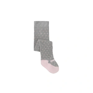 MAYORAL dívčí punčocháče šedá s růžovými tečkami 68 cm, EUR 16-18