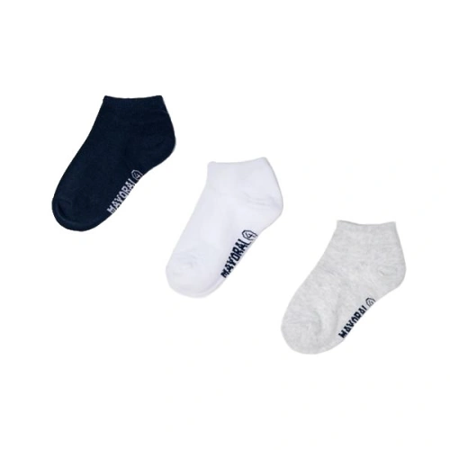 MAYORAL chlapecké ponožky set 3ks šedá/modá/bílá