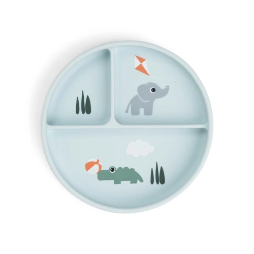 DONE BY DEER Stick and stay jídelní talíř Playground