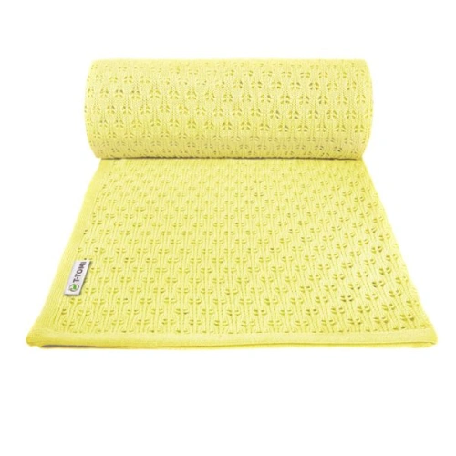 T-TOMI Dětská pletená deka summer žlutá