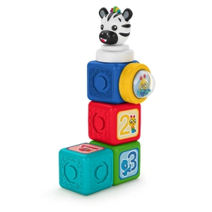 BABY EINSTEIN magnetické kostky s aktivitami Connestables hračka Add & Stack 6 ks 6m+