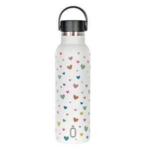 RUNBOTT termoláhev 600 ml Hearts Cream