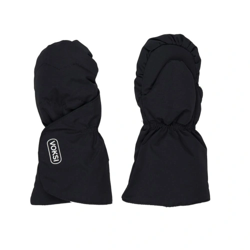 VOKSI rukavice Baby Mittens black / light grey