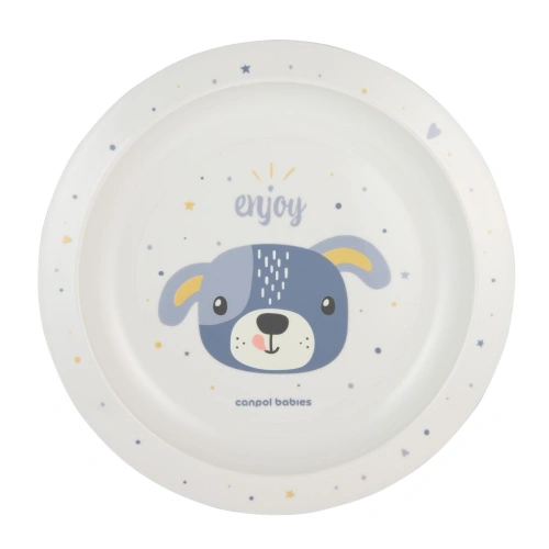 CANPOL BABIES talíř plastový Cute Animals pejsek