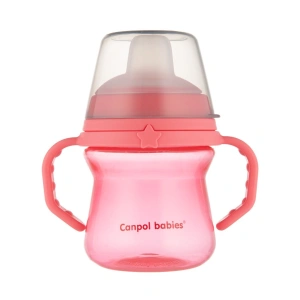 CANPOL BABIES hrneček se silikonovým pítkem FirstCup 150ml (1)