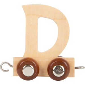SMALL FOOT Dřevěný vláček vláčkodráhy abeceda písmeno D