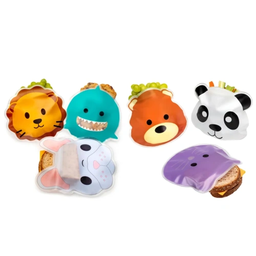 MELII opakovatelně použitelné sáčky na svačinu 6ks