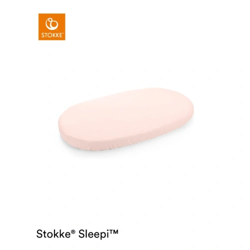 STOKKE Sleepi fitted sheet Peachy Pink