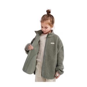 LEOKID Fleecová bunda Theo Vetiver Green (5)