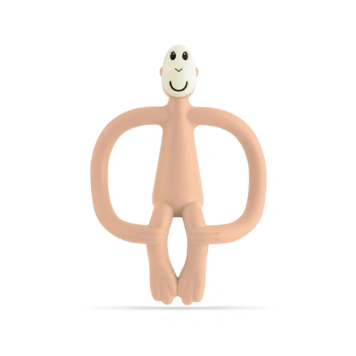 MATCHSTICK MONKEY zubní kartáček a kousátko 2v1 Peach Salmon