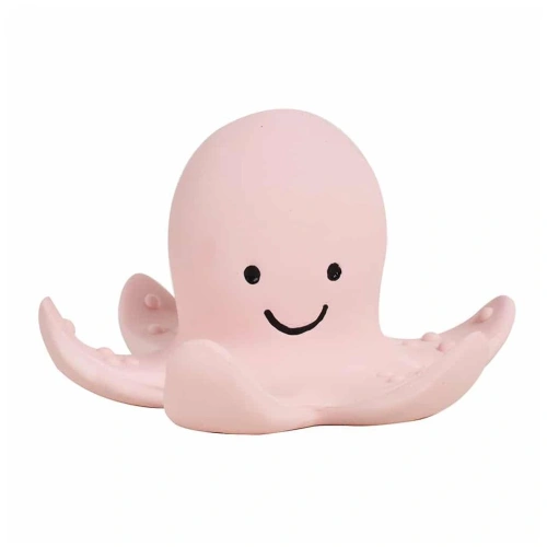TIKIRI kousátko a chrastítko z přírodní gumy Ocean Buddies Chobotnice