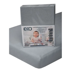 EKO nepromokavé prostěradlo Jersey s gumou 120x60 cm (1)