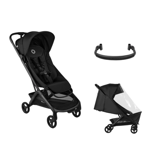 BUGABOO Butterfly 2 complete Black + pláštěnka + madlo
