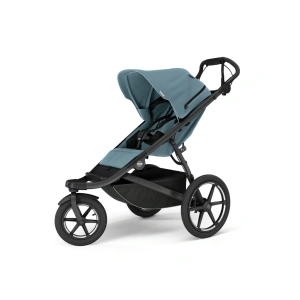 THULE Urban Glide 3 Mid Blue magnetická spona + korba Mid Blue + autosedačka Maple + báze Alfi + fusak Elements M/L Dark Slate + adaptér MC (1)