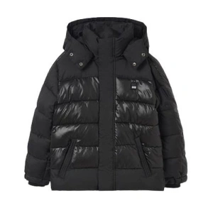 MAYORAL chlapecká zimní bunda s kapucí, černá - 140 cm