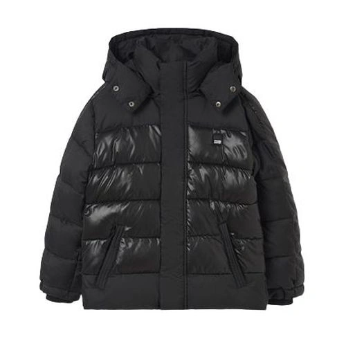 MAYORAL chlapecká zimní bunda s kapucí, černá