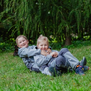 ESITO Dětská softshellová bunda DUO šedá (2)