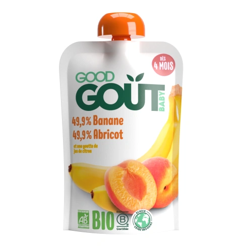 GOOD GOUT Bio Meruňka s banánem (120g)